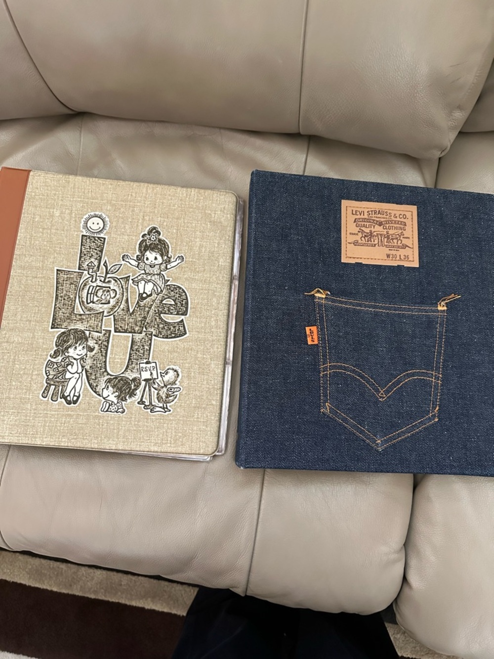 2 three-ring binders